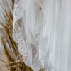 voile mariage en dentelle chantilly